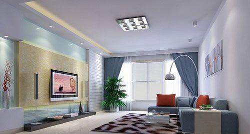 客厅-效果图3-工程案例-力创建筑装饰工程产品分类